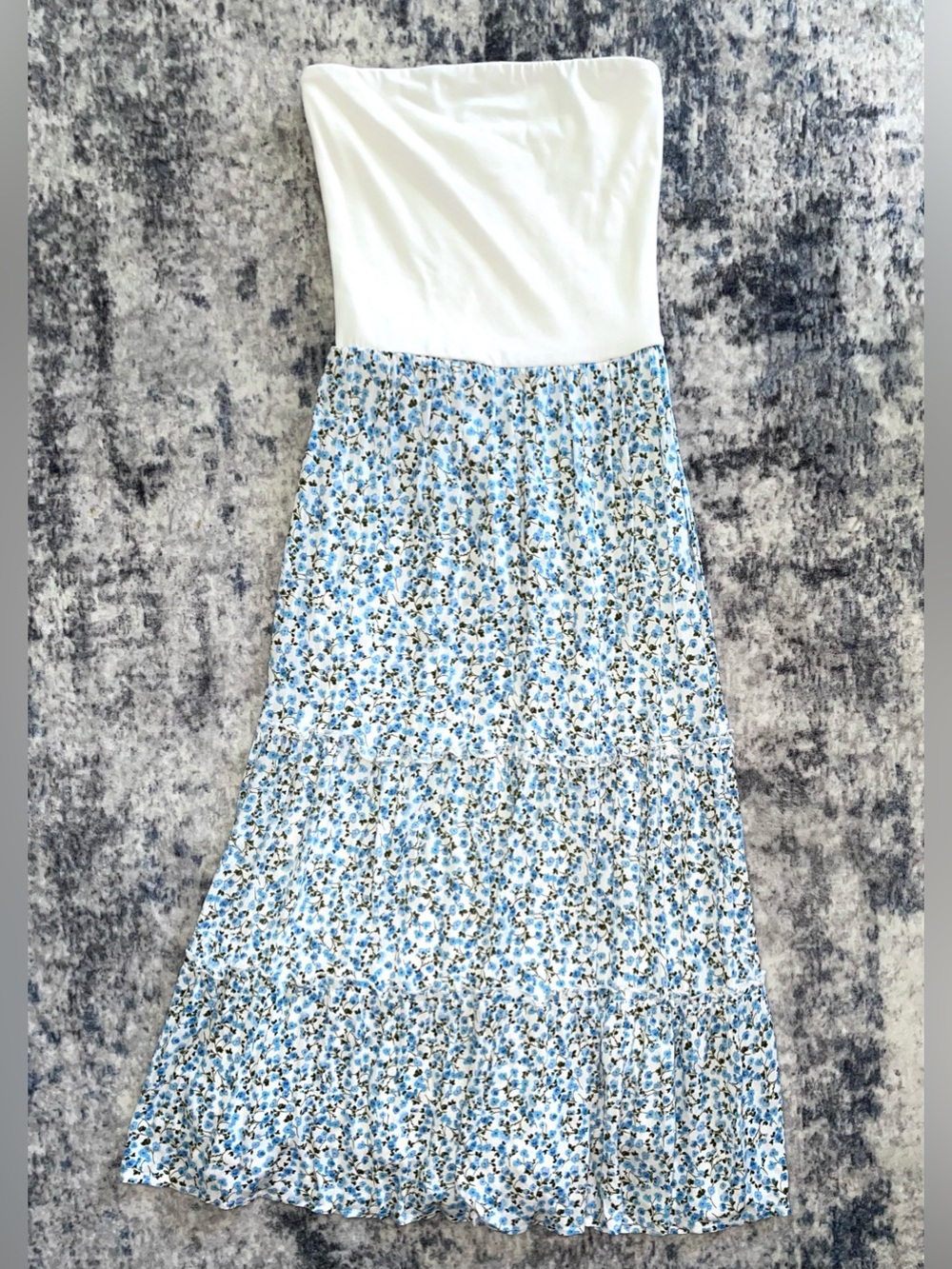 Thirty / Thirty strapless floral maxi dress size small